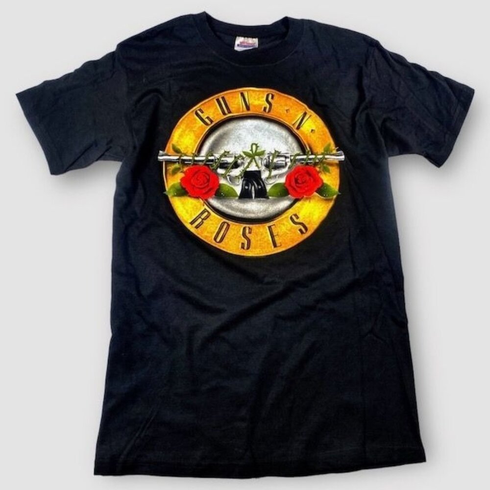 NWOT Guns N' Roses Logo Rock Band Tee Shirt Black Size Small